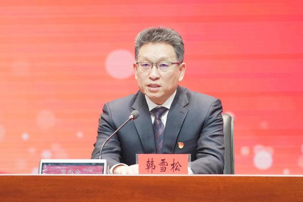 黑龙江省工业和信息化厅党组书记、厅长韩雪松。刘心杨 摄