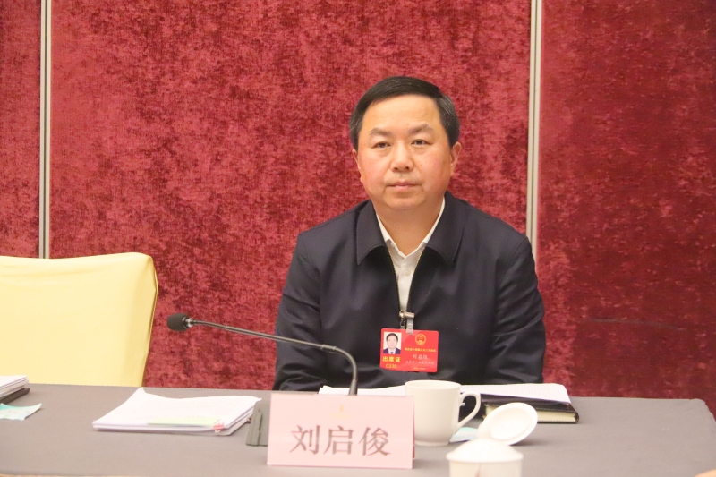 湖北省人大代表，林区党委副书记、政府区长刘启俊。受访者供图