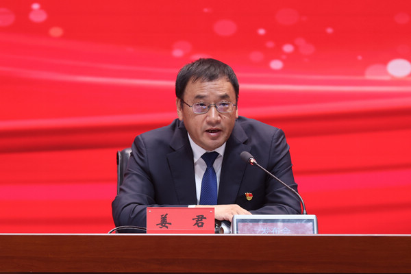 龙江森工集团副总经理姜君。石启立 摄