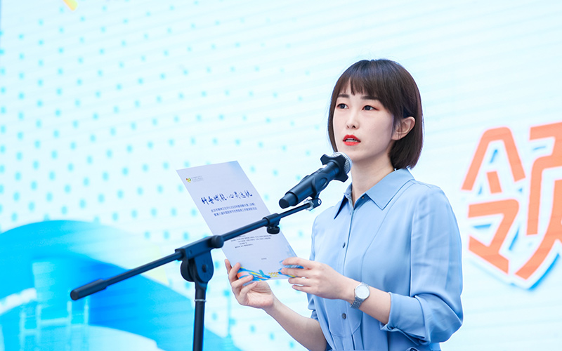 武汉市卫健委疾控处处长李晓暖致辞。